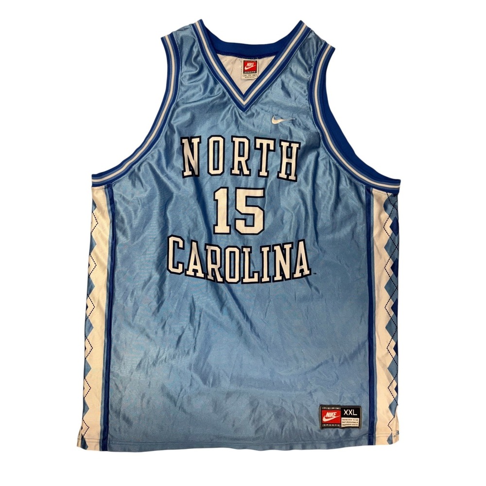 Vintage Nike North Carolina Tar Heels Basketball Jersey Men's XL 15 Vince Carter